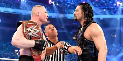 WWE Showdown: Roman Reigns vs. Brock Lesnar vs. Samoa Joe - A Clash of Titans