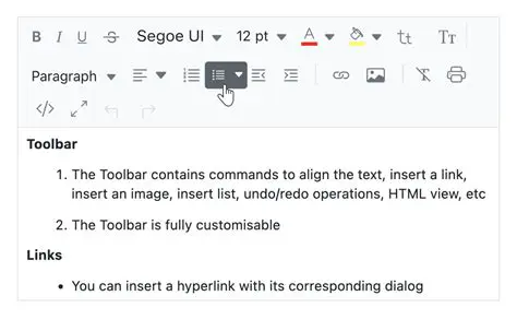 WYSIWYG form and document editor