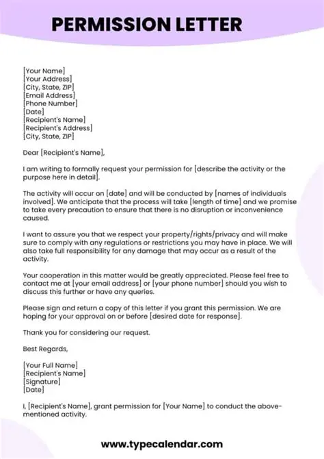 You receive their permission