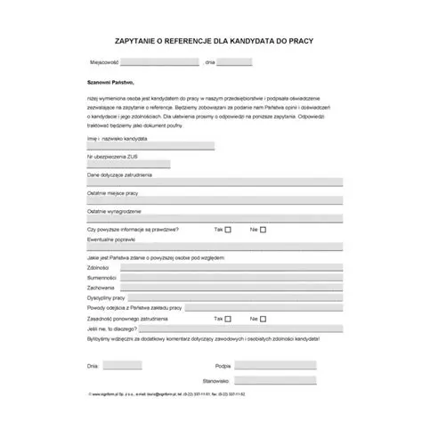 Zapytanie o zainteresowanie
